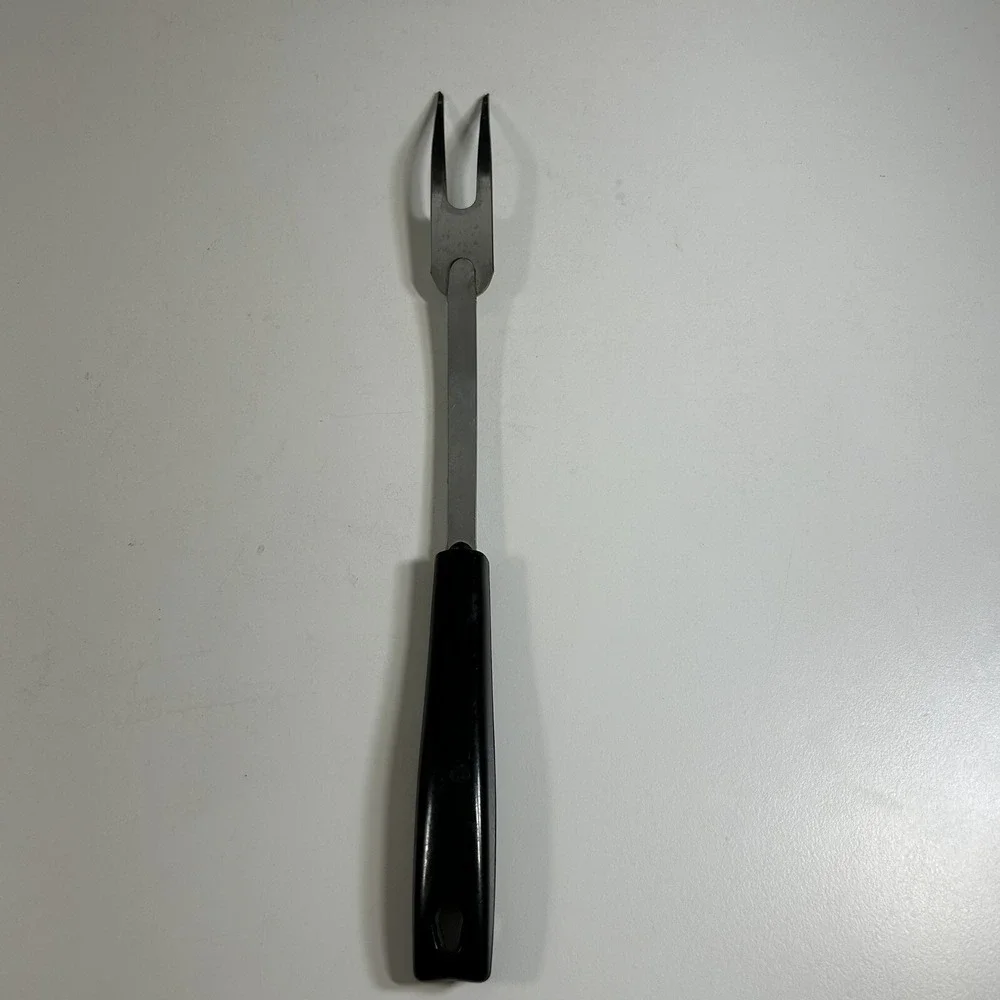 Vintage‎ Ekco Chromium plated 2 Prong Carving Meat Fork Made in USA